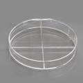 100 x 15 mm Petri Dish, X-Plate (4-section), Semi-Stackable, sterile